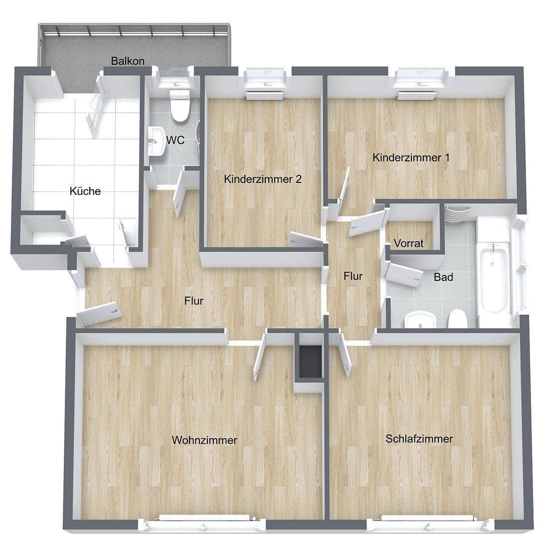 Pronájem bytu 4+1 93 m², Castrop-Rauxel, Severní Porýní-Vestfálsko Pronájem bytu 4+1 93 m², Castrop-Rauxel, Severní Porýní-Vestfálsko