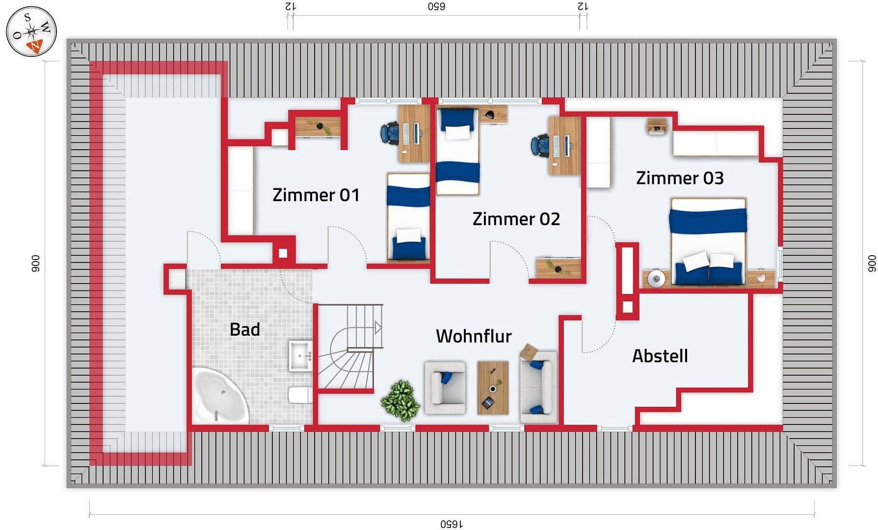 Pronájem bytu 140 m², Bad Boll, Bádensko-Württembersko Pronájem bytu 140 m², Bad Boll, Bádensko-Württembersko