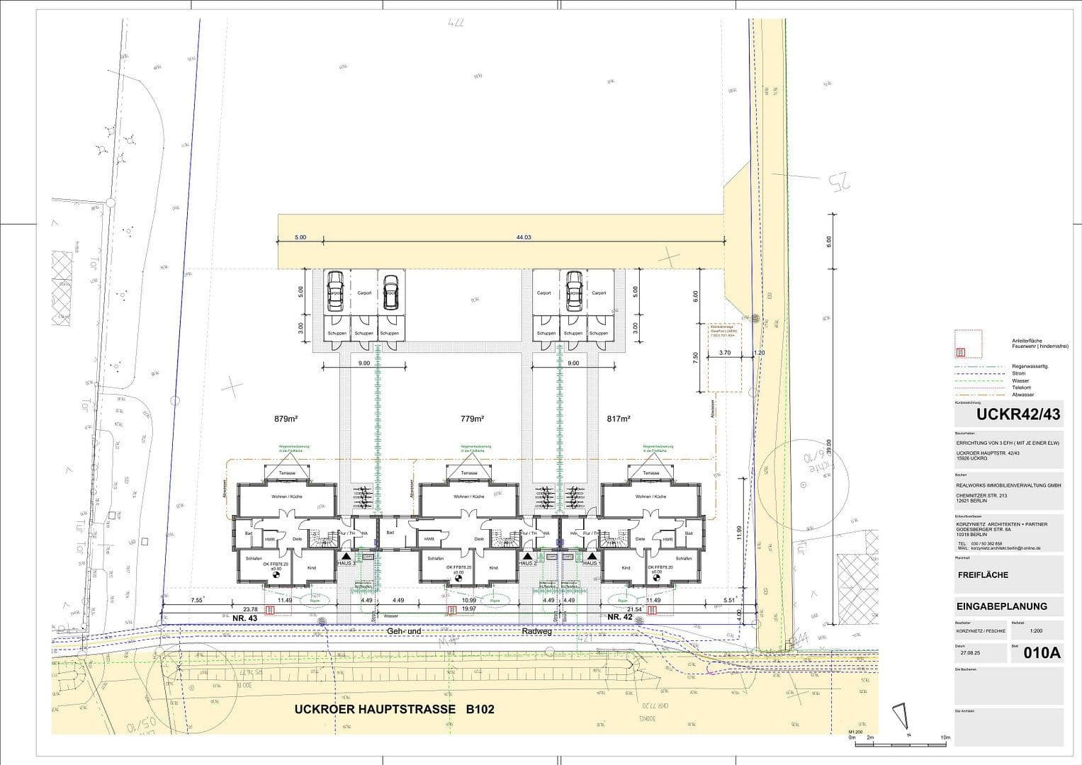 Prodej pozemku 879 m², Uckroer Hauptstraße 42–43, Luckau, Braniborsko Prodej pozemku 879 m², Uckroer Hauptstraße 42–43, Luckau, Braniborsko