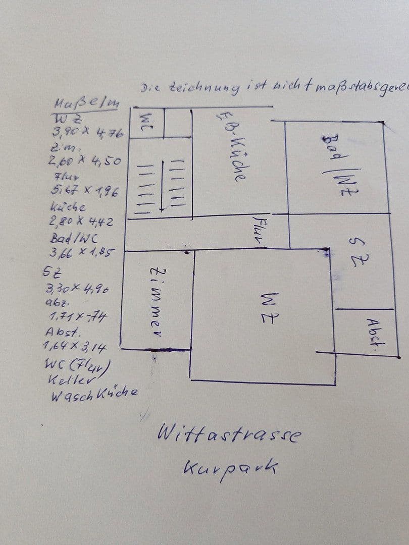 Pronájem bytu 3+1 75 m², Wittastrasse 12, Bad Hersfeld, Hessen Pronájem bytu 3+1 75 m², Wittastrasse 12, Bad Hersfeld, Hessen