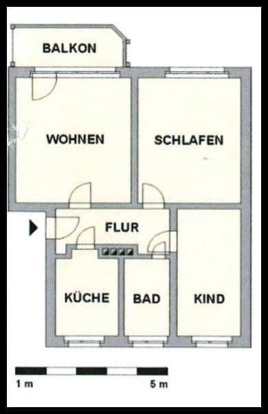 Pronájem bytu 3+1 60 m², Comeniusstraße 38, Chemnitz, Sasko Pronájem bytu 3+1 60 m², Comeniusstraße 38, Chemnitz, Sasko
