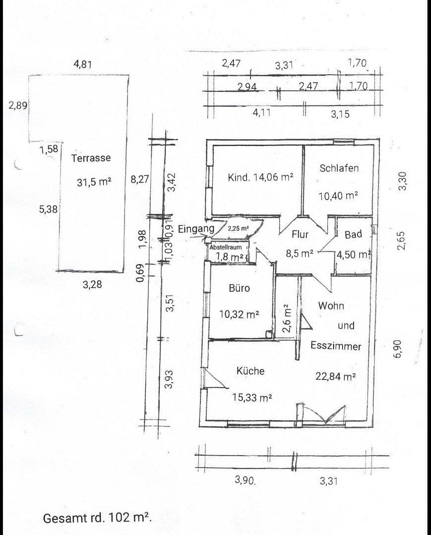 Prodej domu 102 m², pozemek 727 m², Weyhe, Dolní Sasko Prodej domu 102 m², pozemek 727 m², Weyhe, Dolní Sasko