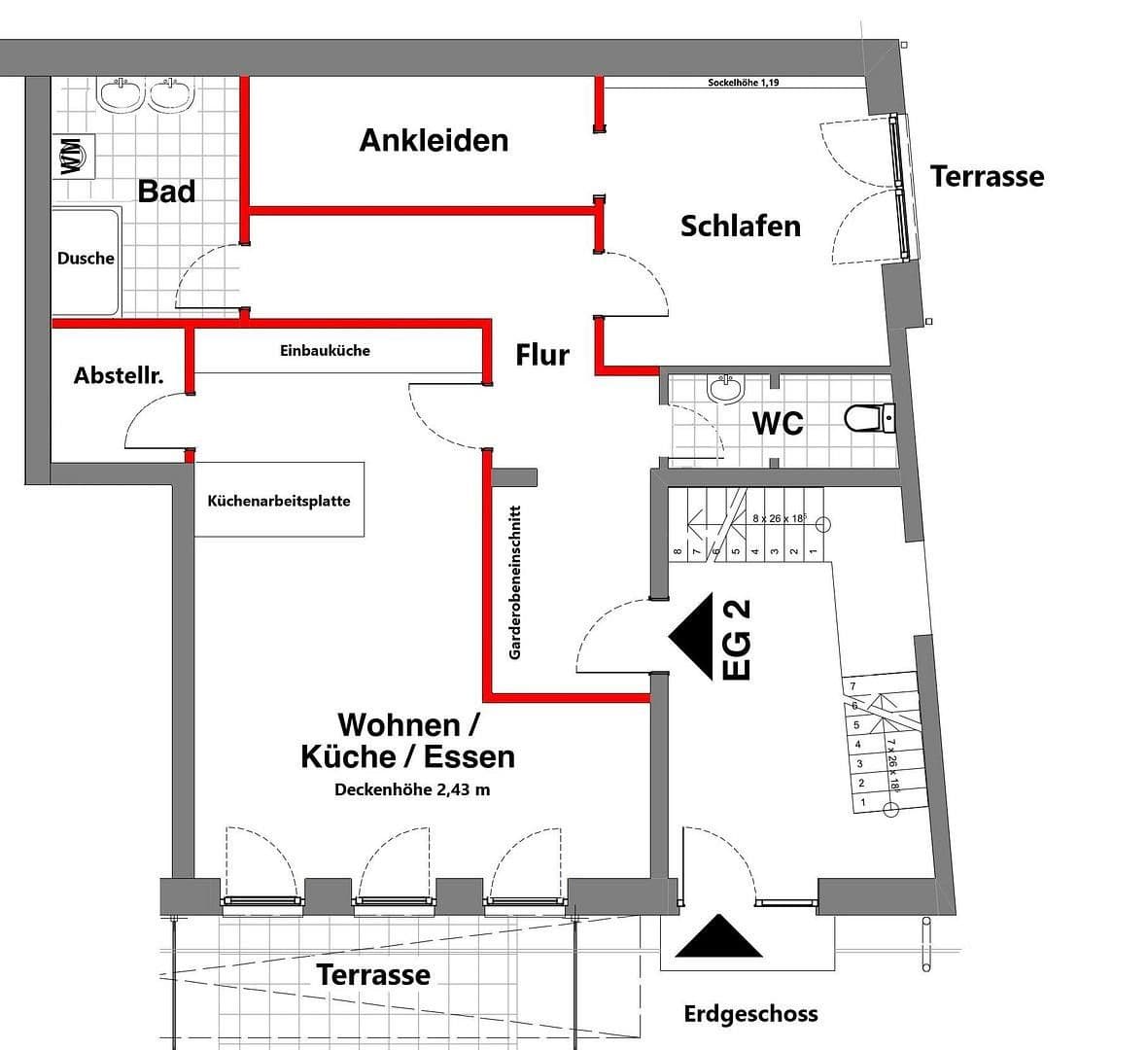 Pronájem bytu 2+1 90 m², Schützenstraße 5, Bad Oldesloe, Šlesvicko-Holštýnsko Pronájem bytu 2+1 90 m², Schützenstraße 5, Bad Oldesloe, Šlesvicko-Holštýnsko