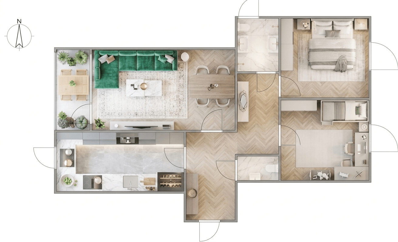 Prodej bytu 3+1 79 m², Am Stadtweiher 5, Erkrath, Severní Porýní-Vestfálsko Prodej bytu 3+1 79 m², Am Stadtweiher 5, Erkrath, Severní Porýní-Vestfálsko