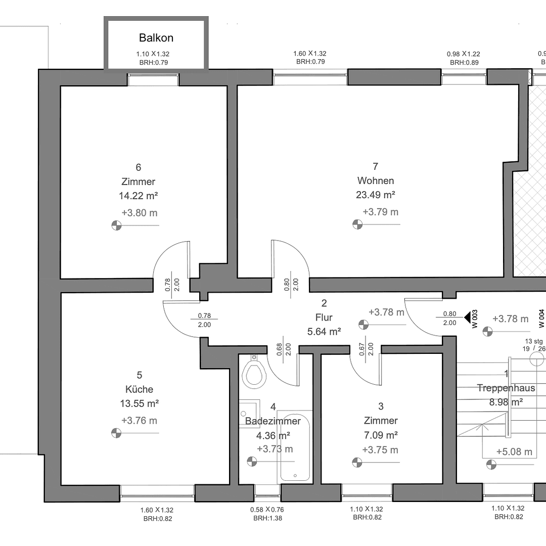 Pronájem bytu 3+1 70 m², Schlesierstraße 1, Schwandorf, Bavorsko Pronájem bytu 3+1 70 m², Schlesierstraße 1, Schwandorf, Bavorsko