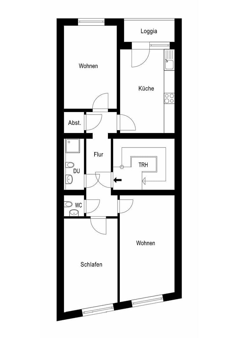 Pronájem bytu 3+1 88 m², Zeithstraße 3, Siegburg, Severní Porýní-Vestfálsko Pronájem bytu 3+1 88 m², Zeithstraße 3, Siegburg, Severní Porýní-Vestfálsko
