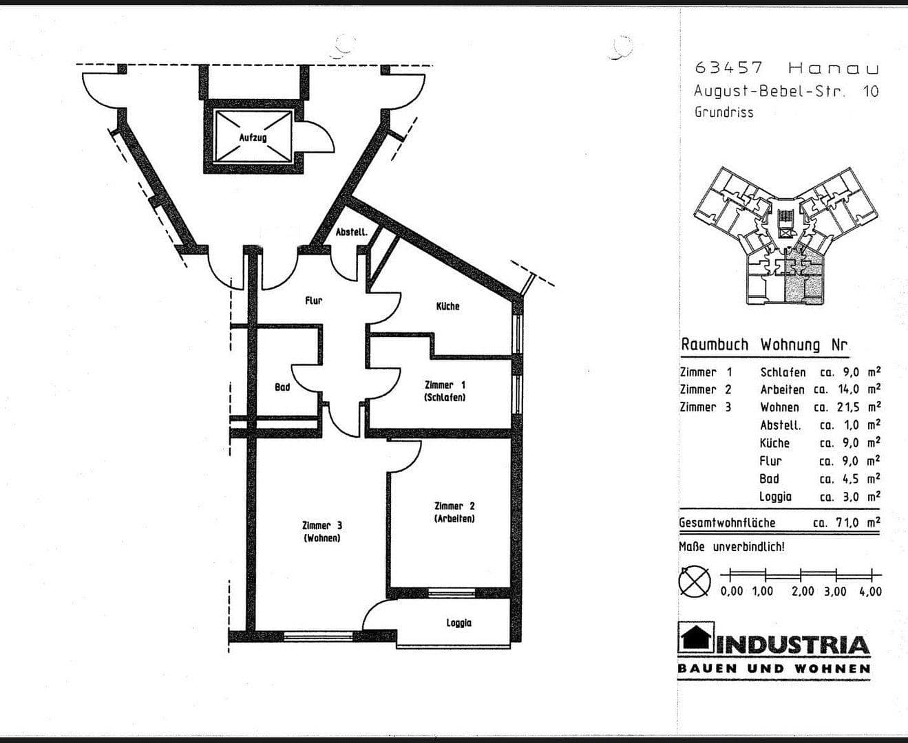 Prodej bytu 3+1 72 m², August-Bebel-Straße 10, Hanau, Hessen Prodej bytu 3+1 72 m², August-Bebel-Straße 10, Hanau, Hessen