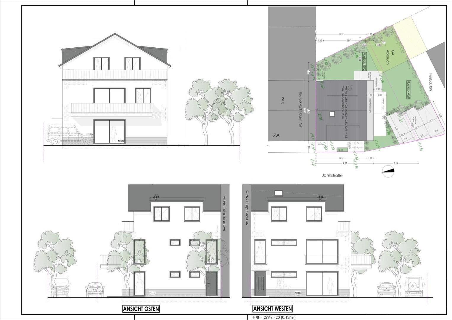 Prodej pozemku 297 m², Jahnstraße 7, Bruchköbel, Hessen Prodej pozemku 297 m², Jahnstraße 7, Bruchköbel, Hessen