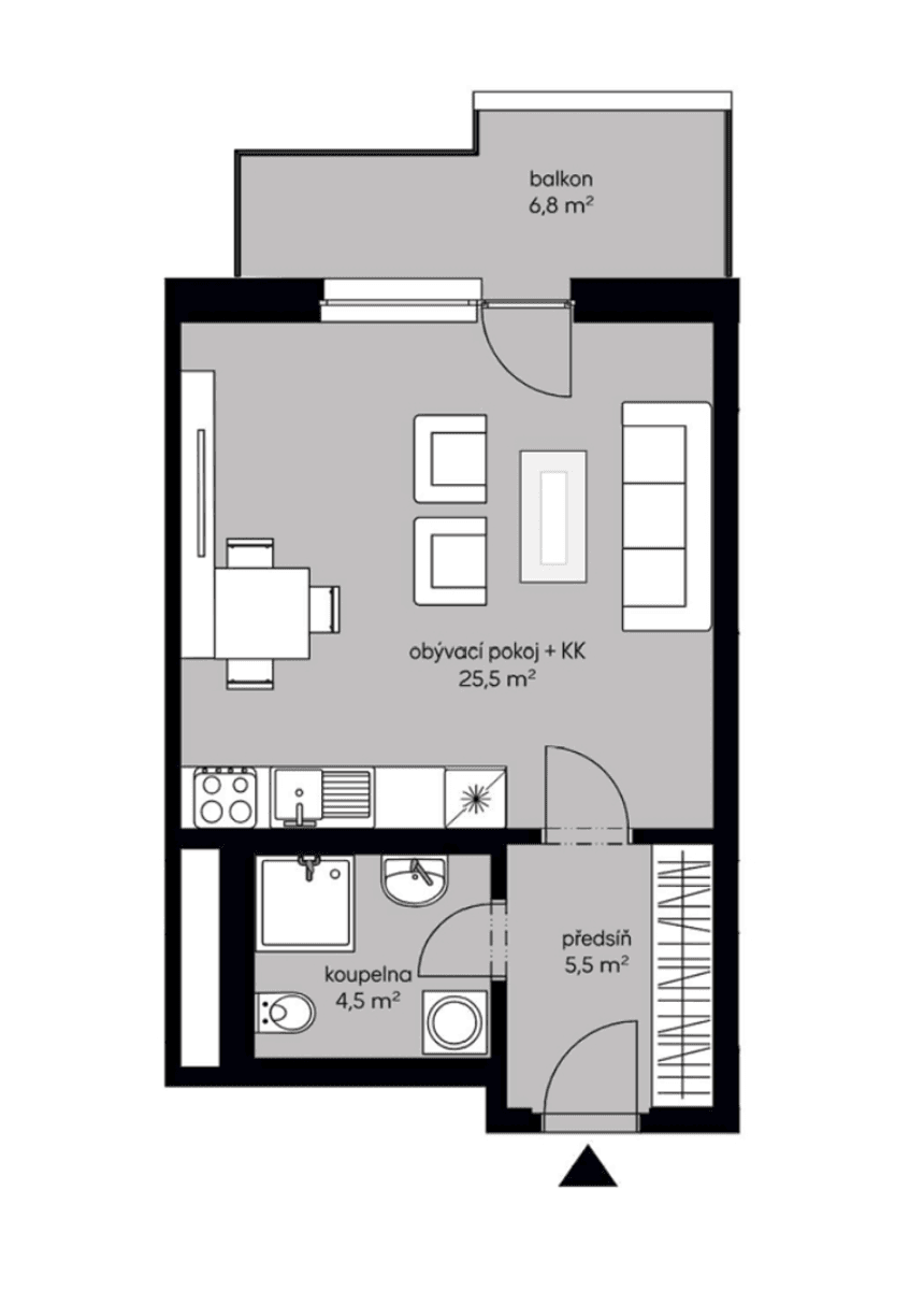 Pronájem bytu 1+kk 36 m², Fafkových, Praha, Praha Pronájem bytu 1+kk 36 m², Fafkových, Praha, Praha