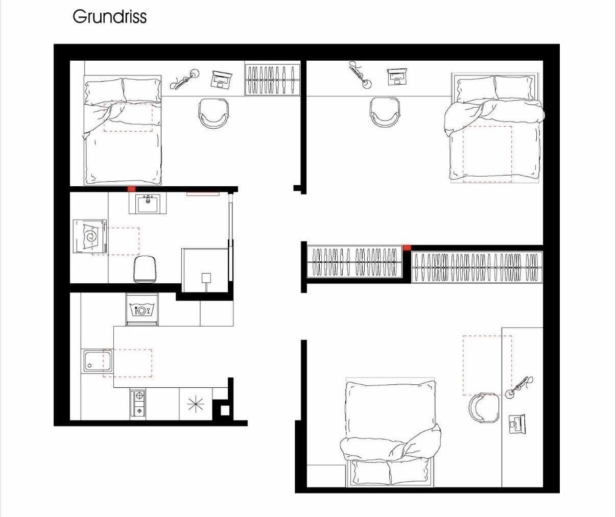 Pronájem bytu 3+1 22 m², Feldbergblick 2+4, Frankfurt am Main, Hessen Pronájem bytu 3+1 22 m², Feldbergblick 2+4, Frankfurt am Main, Hessen