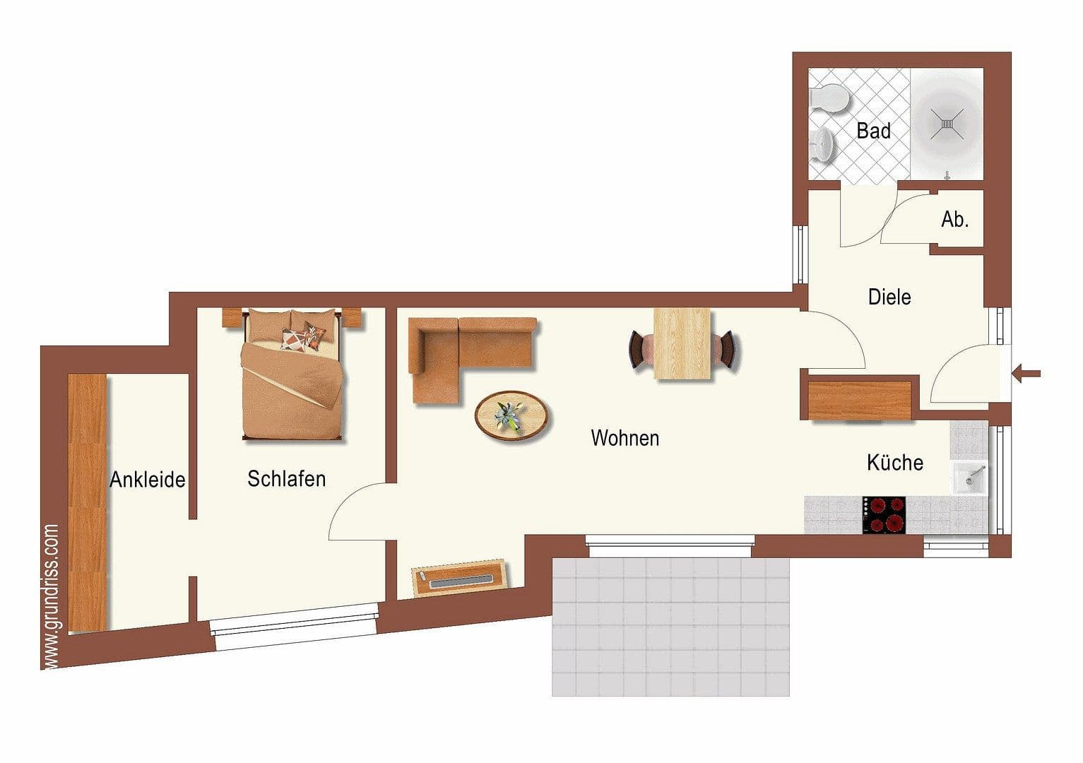 Pronájem bytu 2+1 65 m², Bergisch Gladbach, Severní Porýní-Vestfálsko Pronájem bytu 2+1 65 m², Bergisch Gladbach, Severní Porýní-Vestfálsko