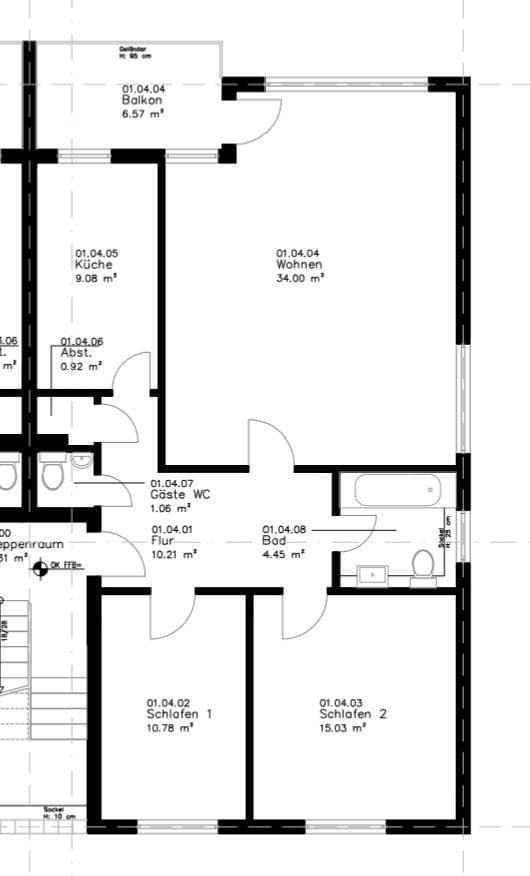 Pronájem bytu 3+1 89 m², Im Bruch 1a, Köln, Severní Porýní-Vestfálsko Pronájem bytu 3+1 89 m², Im Bruch 1a, Köln, Severní Porýní-Vestfálsko