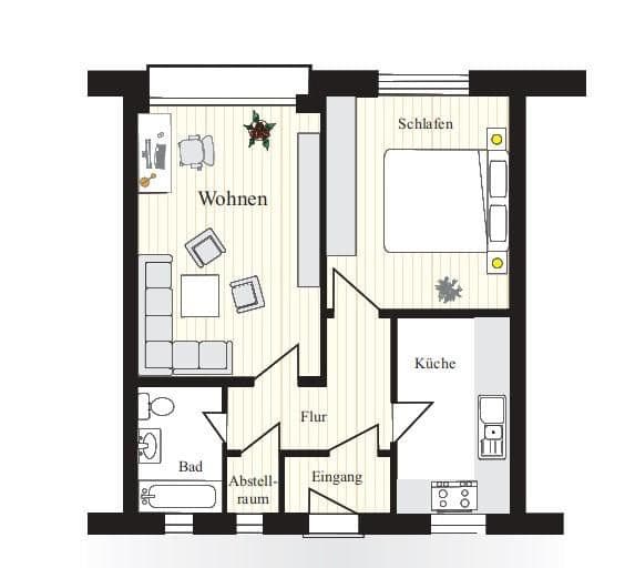 Pronájem bytu 2+1 53 m², Hamburg, Hamburg Pronájem bytu 2+1 53 m², Hamburg, Hamburg