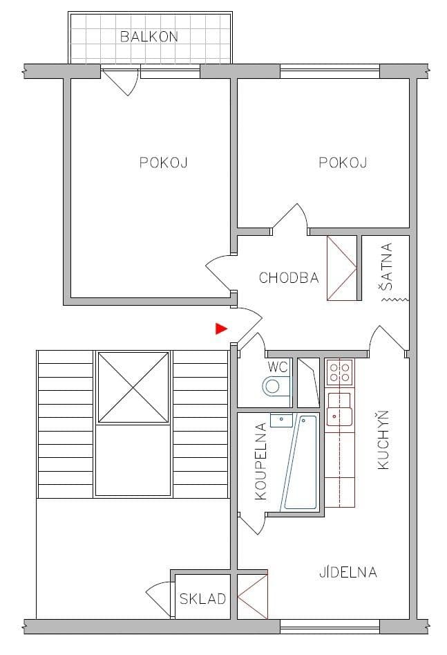 Pronájem bytu 2+1 56 m², Hromůvka, Hranice, Olomoucký kraj Pronájem bytu 2+1 56 m², Hromůvka, Hranice, Olomoucký kraj