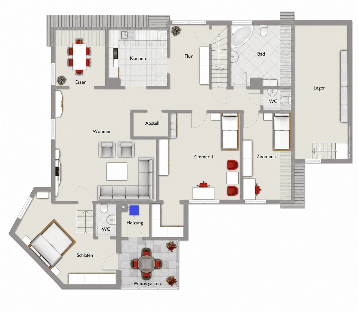 Prodej bytu 5+1 160 m², Tiergartenstraße 31, Meißenheim, Bádensko-Württembersko Prodej bytu 5+1 160 m², Tiergartenstraße 31, Meißenheim, Bádensko-Württembersko