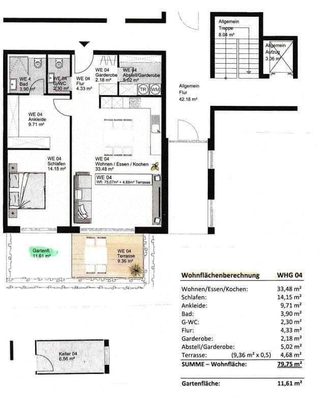 Pronájem bytu 2+1 80 m², Weinheimer Landstraße 71, Alzey, Porýní-Falc Pronájem bytu 2+1 80 m², Weinheimer Landstraße 71, Alzey, Porýní-Falc