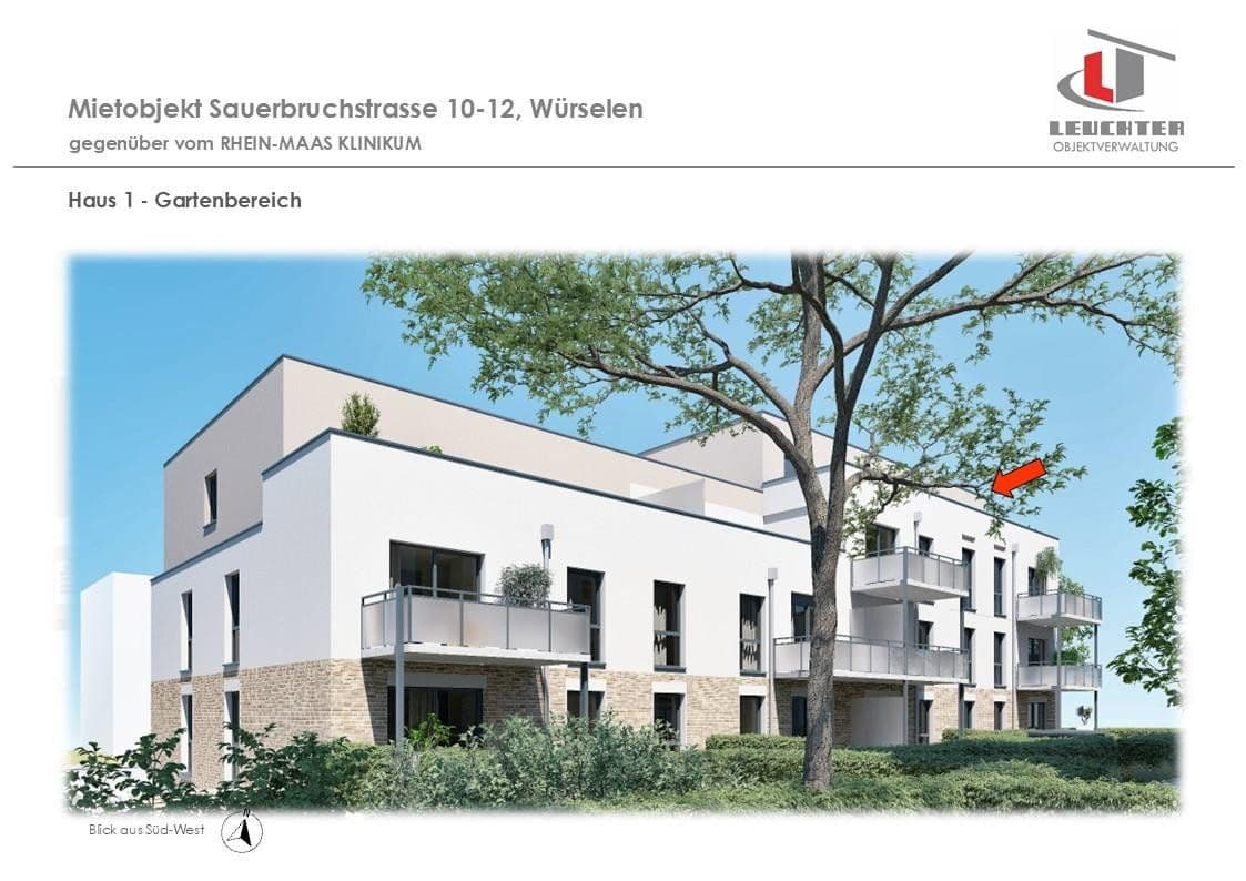 Pronájem bytu 3+1 96 m², Sauerbruchstraße 10-12, Würselen, Severní Porýní-Vestfálsko Pronájem bytu 3+1 96 m², Sauerbruchstraße 10-12, Würselen, Severní Porýní-Vestfálsko