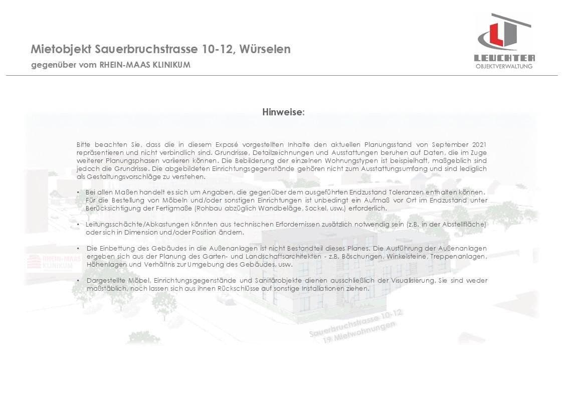 Pronájem bytu 3+1 96 m², Sauerbruchstraße 10-12, Würselen, Severní Porýní-Vestfálsko Pronájem bytu 3+1 96 m², Sauerbruchstraße 10-12, Würselen, Severní Porýní-Vestfálsko