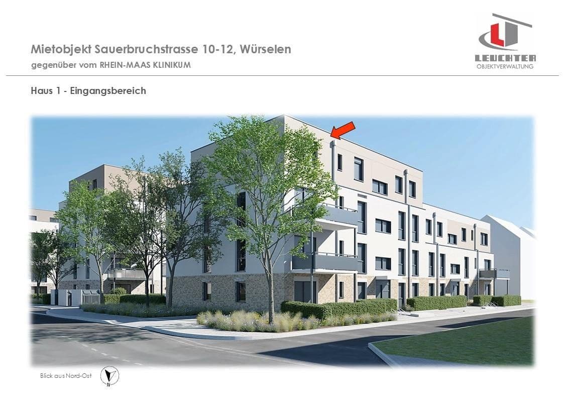 Pronájem bytu 3+1 96 m², Sauerbruchstraße 10-12, Würselen, Severní Porýní-Vestfálsko Pronájem bytu 3+1 96 m², Sauerbruchstraße 10-12, Würselen, Severní Porýní-Vestfálsko