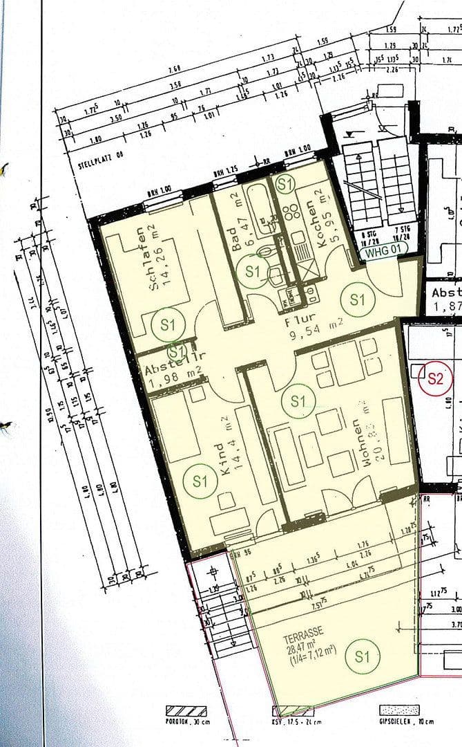 Pronájem bytu 3+1 81 m², Rhönstr.5, Waghäusel, Bádensko-Württembersko Pronájem bytu 3+1 81 m², Rhönstr.5, Waghäusel, Bádensko-Württembersko