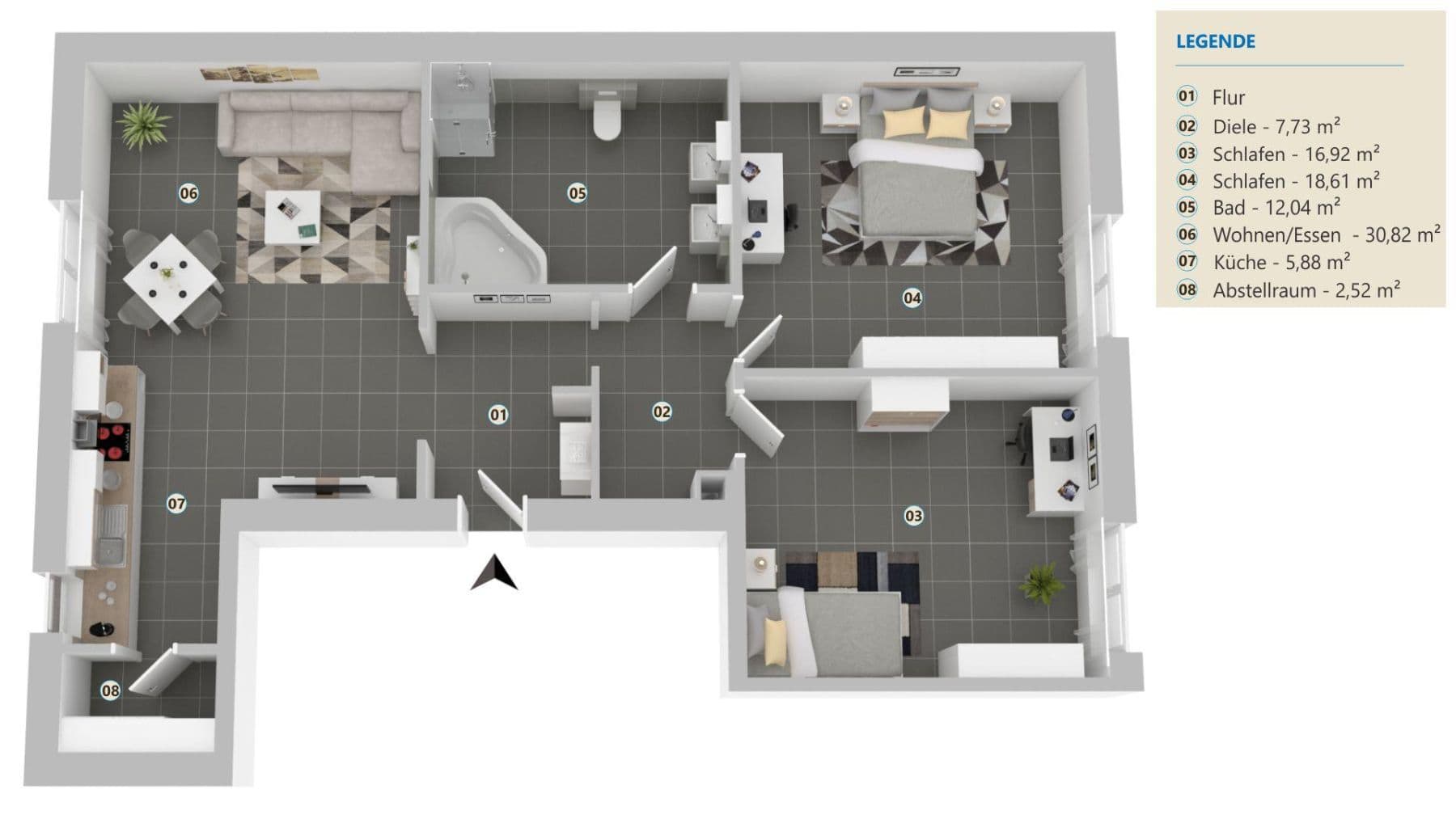 Pronájem bytu 3+1 88 m², pariser Str. 359, kaiserslautern, Porýní-Falc Pronájem bytu 3+1 88 m², pariser Str. 359, kaiserslautern, Porýní-Falc
