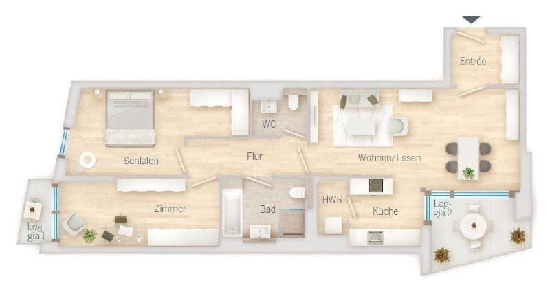 Pronájem bytu 3+1 88 m², Maxfeldstr. 48, Nürnberg, Bavorsko Pronájem bytu 3+1 88 m², Maxfeldstr. 48, Nürnberg, Bavorsko