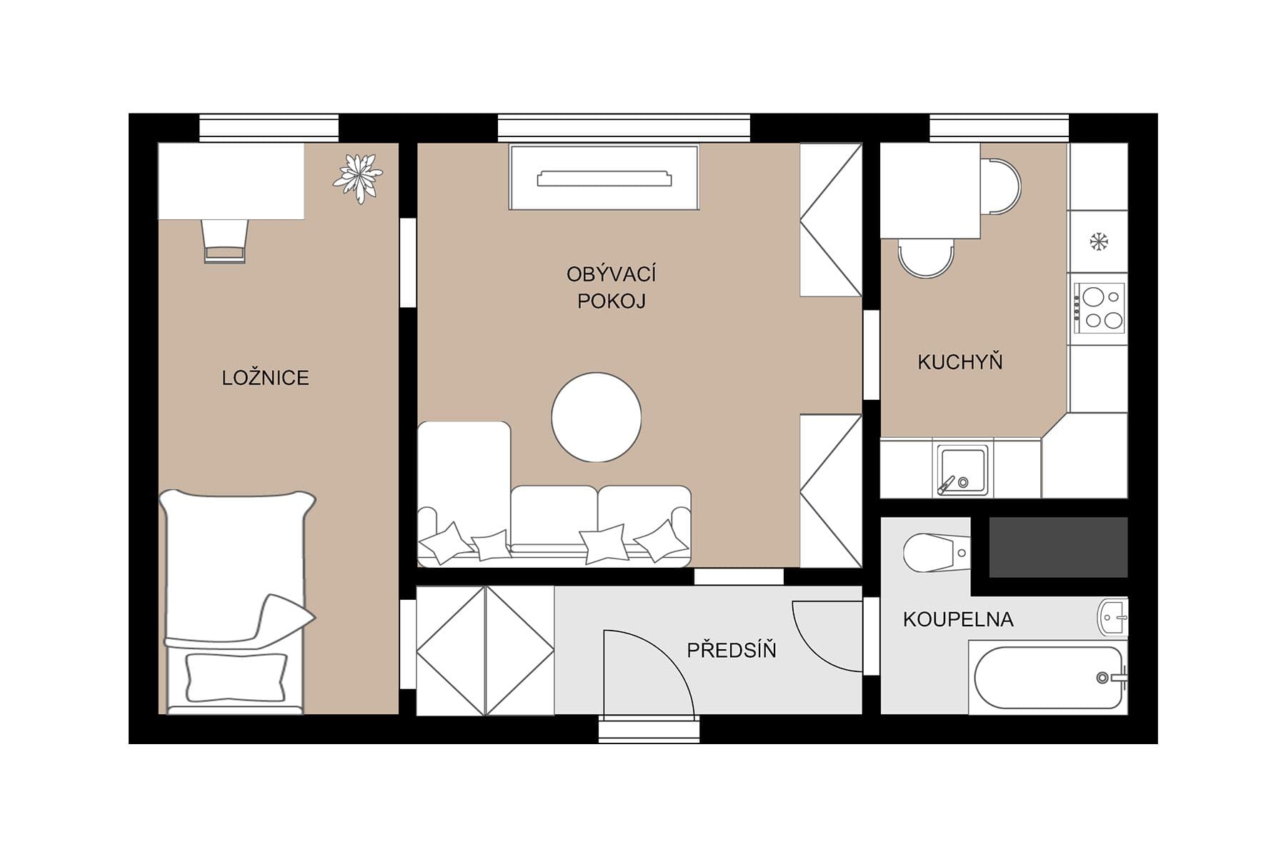 Prodej bytu 2+1 43 m², Na Jízdárně, Ostrava, Moravskoslezský kraj Prodej bytu 2+1 43 m², Na Jízdárně, Ostrava, Moravskoslezský kraj