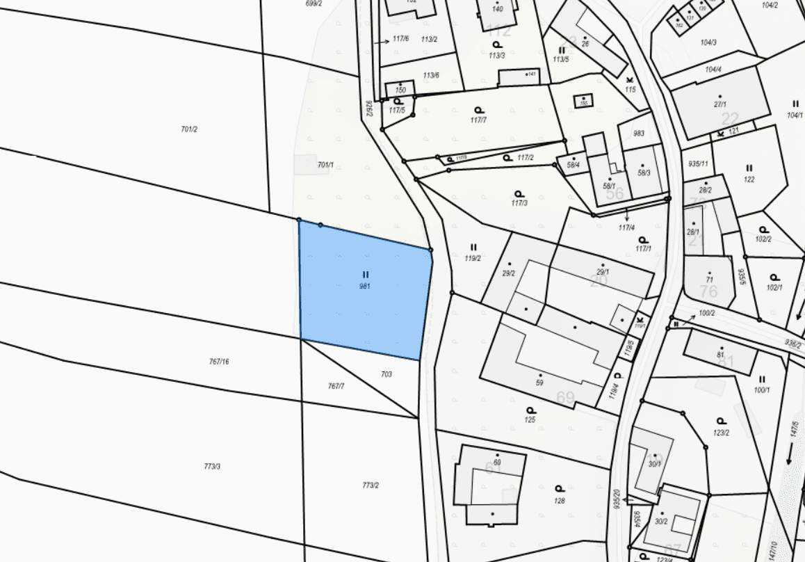 Prodej pozemku 1.234 m², Kostelní Radouň, Jihočeský kraj Prodej pozemku 1.234 m², Kostelní Radouň, Jihočeský kraj