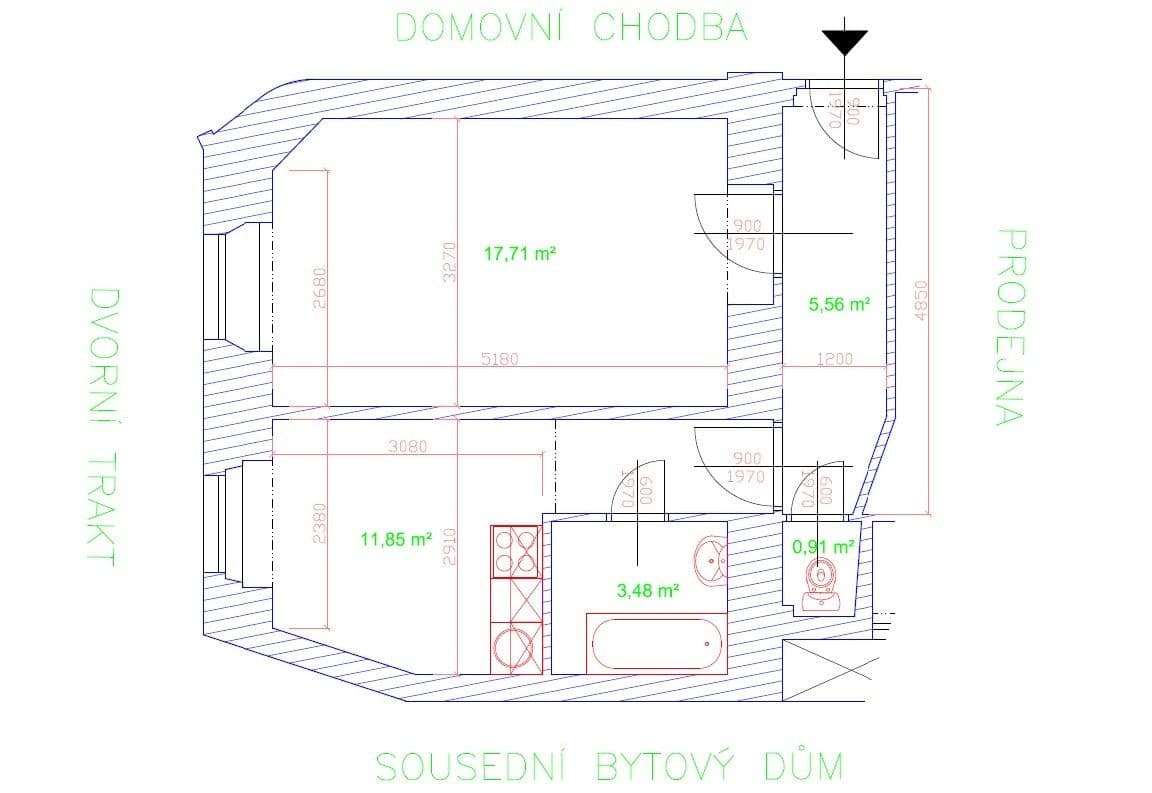 Pronájem bytu 1+1 40 m², Mahenova, Praha, Praha Pronájem bytu 1+1 40 m², Mahenova, Praha, Praha