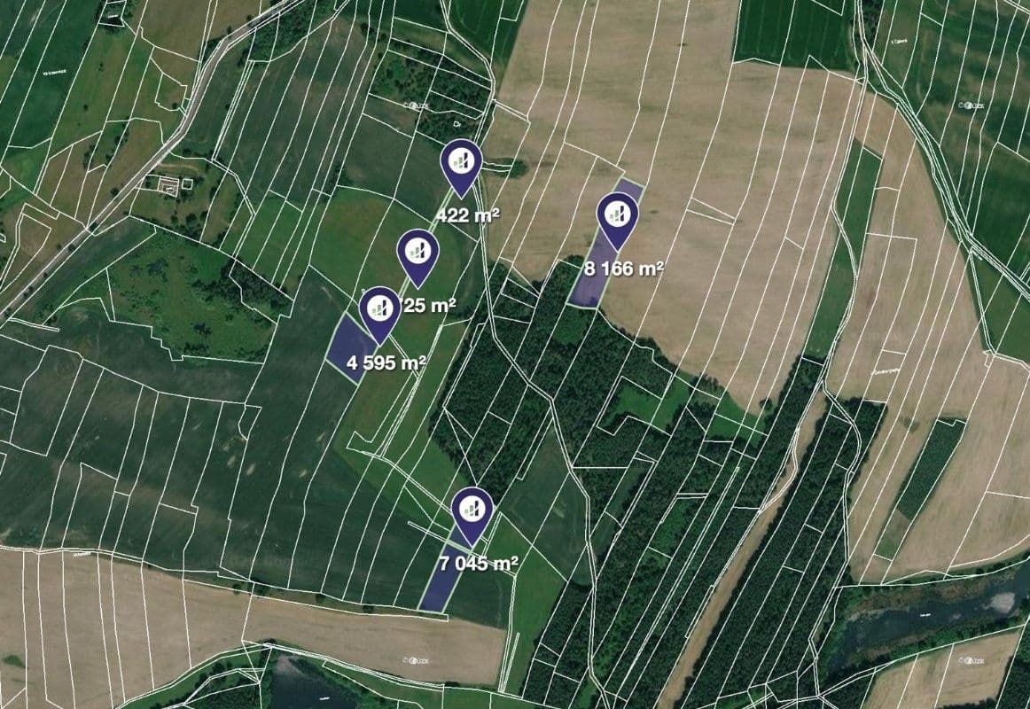 Prodej pozemku 22.597 m², Dobev, Jihočeský kraj Prodej pozemku 22.597 m², Dobev, Jihočeský kraj