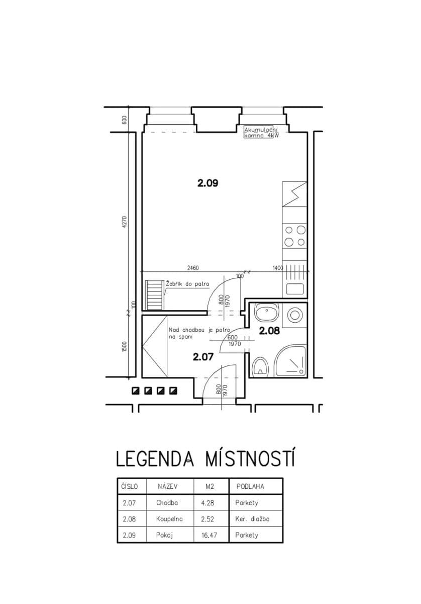 Pronájem bytu 1+kk 23 m², Táboritská, Praha, Praha Pronájem bytu 1+kk 23 m², Táboritská, Praha, Praha