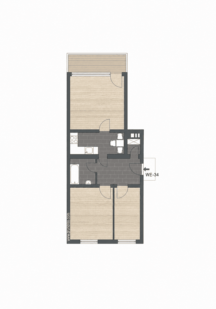 Prodej bytu 3+1 58 m², Düsseldorf, Severní Porýní-Vestfálsko Prodej bytu 3+1 58 m², Düsseldorf, Severní Porýní-Vestfálsko