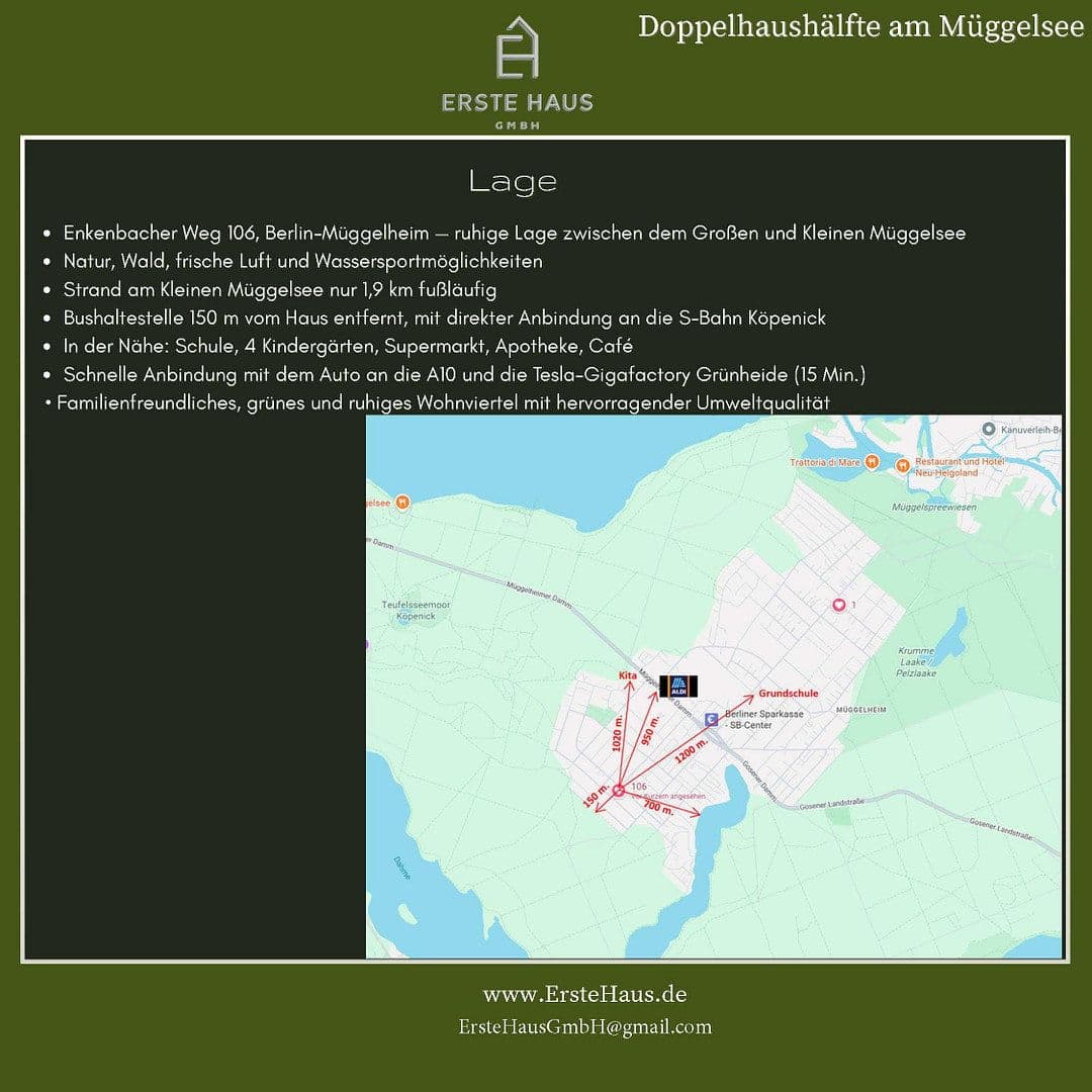 Prodej domu 150 m², pozemek 394 m², Enkenbacher Weg 106, Berlin, Berlín Prodej domu 150 m², pozemek 394 m², Enkenbacher Weg 106, Berlin, Berlín