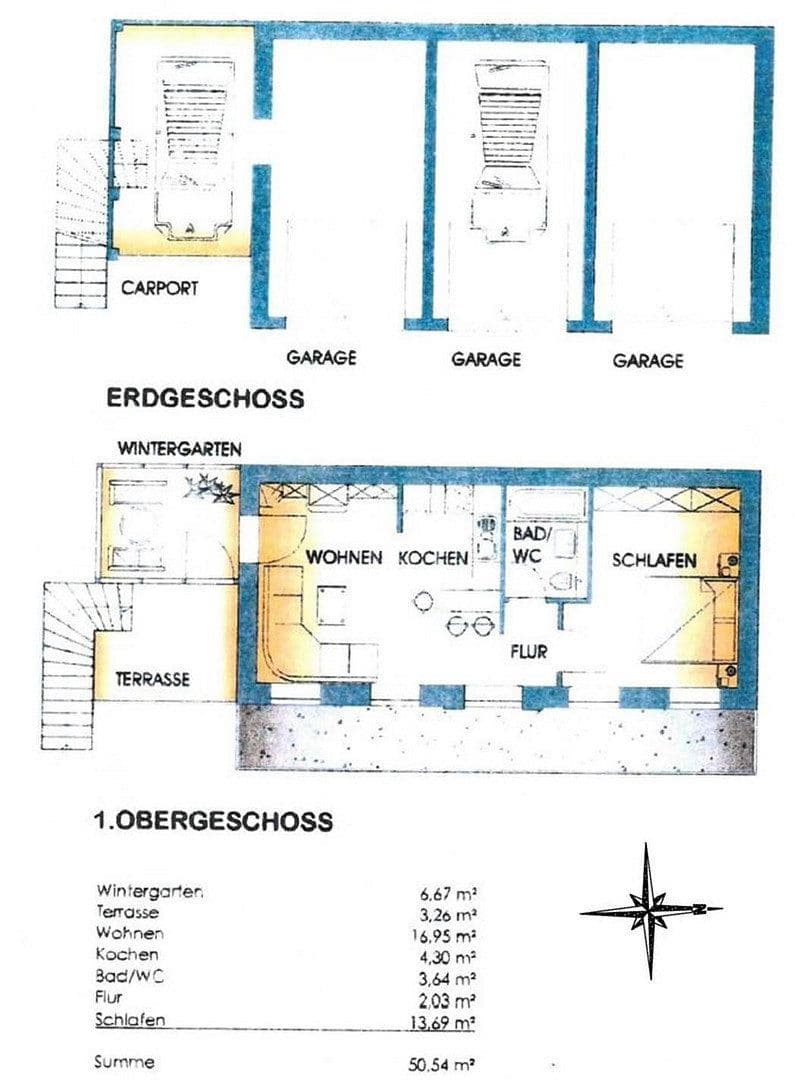 Pronájem bytu 2+1 51 m², Chemnitz, Sasko Pronájem bytu 2+1 51 m², Chemnitz, Sasko