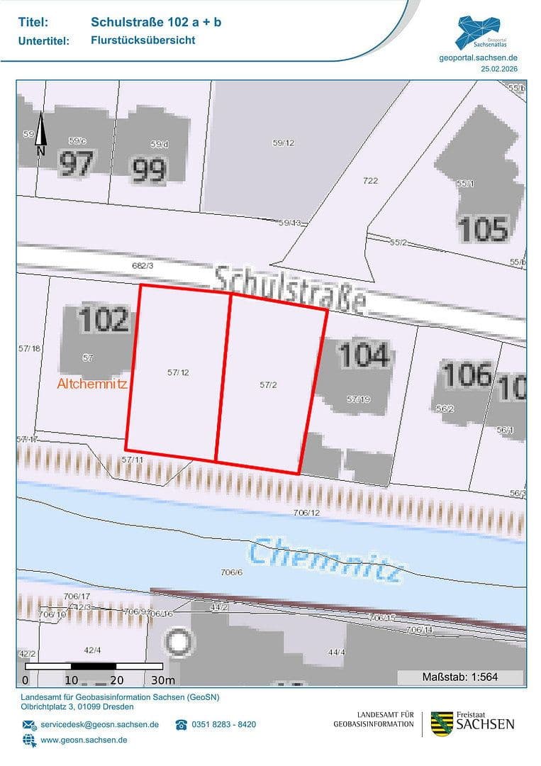 Prodej pozemku 1.462 m², Schulstraße 102 a/b, Chemnitz, Sasko Prodej pozemku 1.462 m², Schulstraße 102 a/b, Chemnitz, Sasko