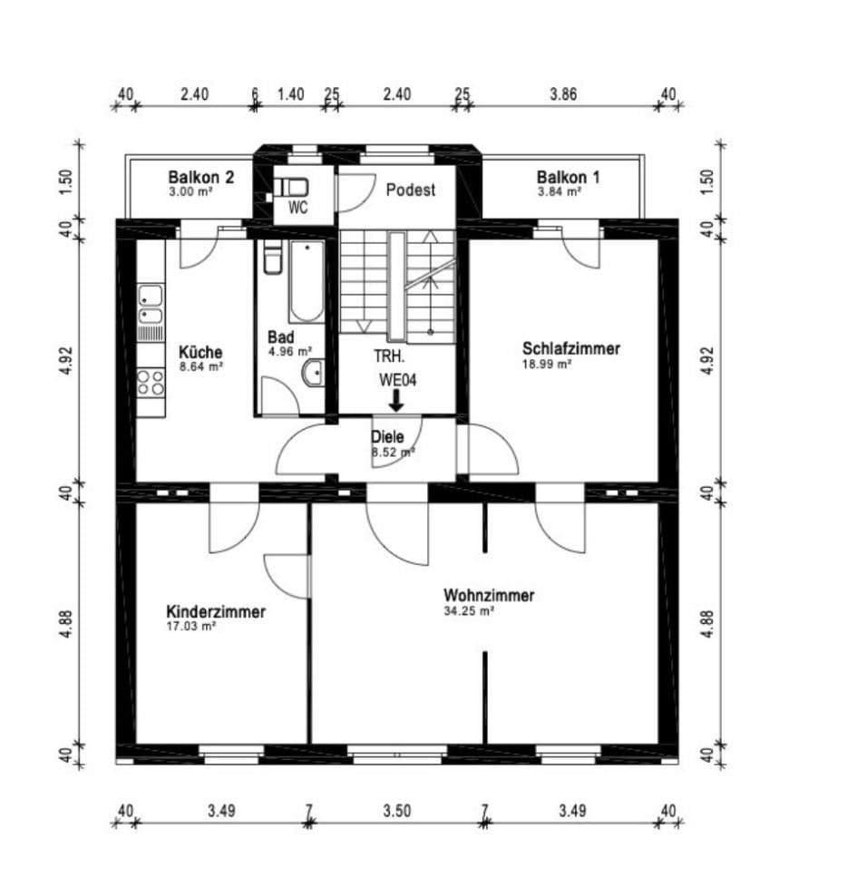 Pronájem bytu 3+kk 96 m², Düsseldorf, Severní Porýní-Vestfálsko Pronájem bytu 3+kk 96 m², Düsseldorf, Severní Porýní-Vestfálsko