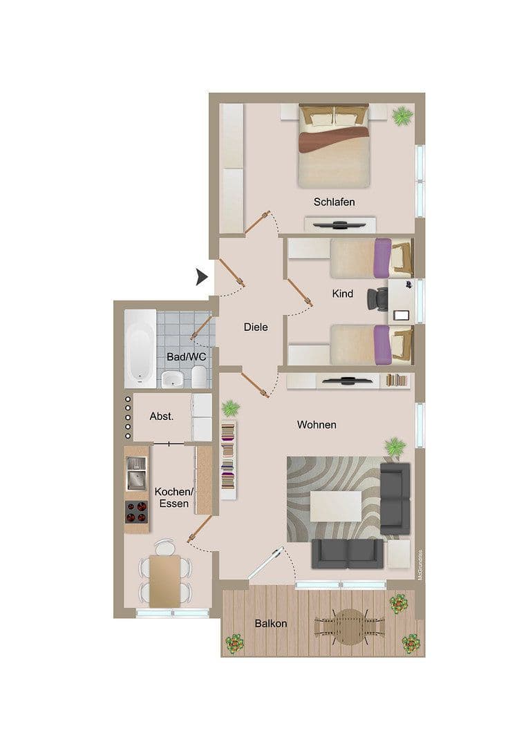 Prodej bytu 3+1 75 m², Glaserweg 10, Steinbach am Wald, Bavorsko Prodej bytu 3+1 75 m², Glaserweg 10, Steinbach am Wald, Bavorsko