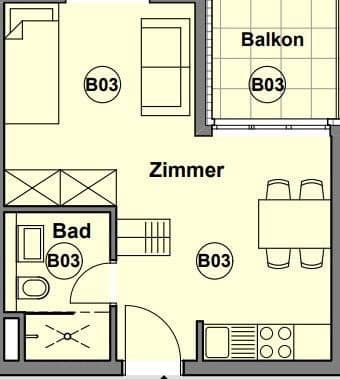 Pronájem bytu 1+1 28 m², Luxemburger Allee 4, Idstein, Hessen Pronájem bytu 1+1 28 m², Luxemburger Allee 4, Idstein, Hessen