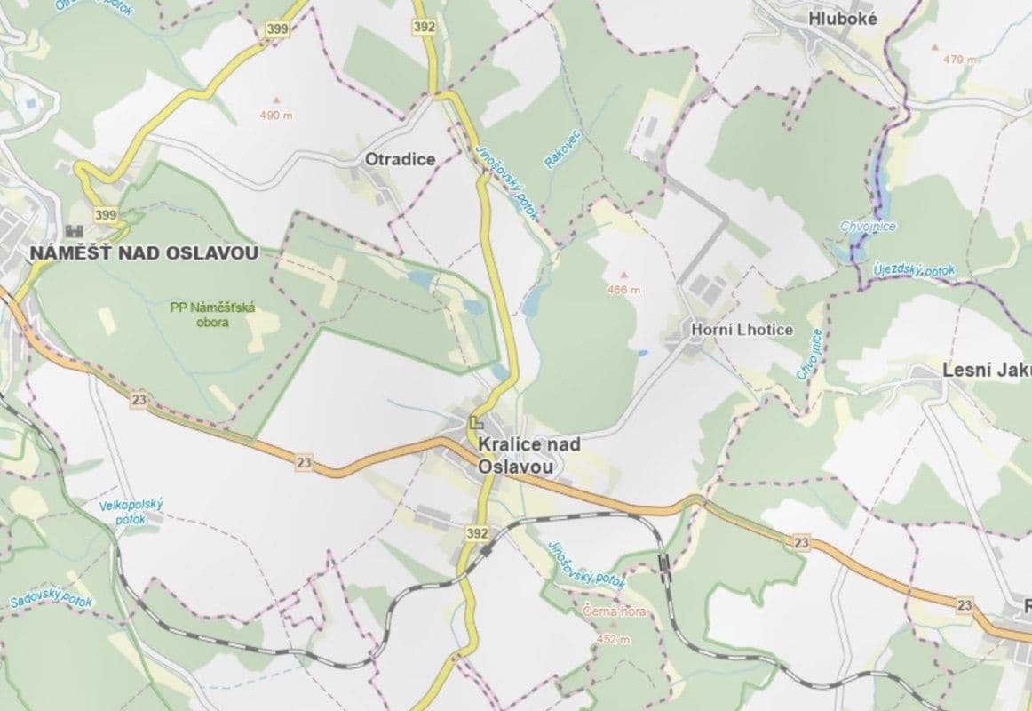 Prodej pozemku 1.245 m², Kralice nad Oslavou, Kraj Vysočina Prodej pozemku 1.245 m², Kralice nad Oslavou, Kraj Vysočina