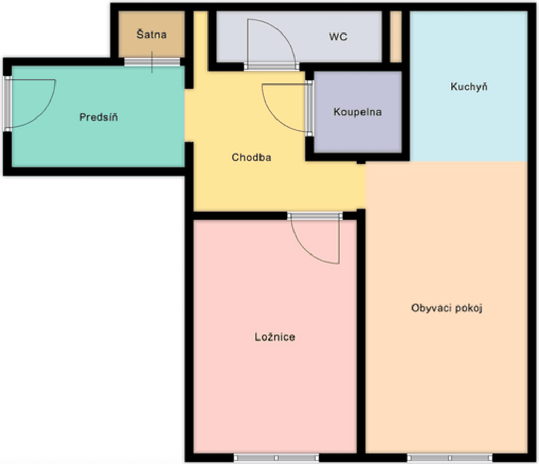 Prodej bytu 2+kk 49 m², Nechvílova, Praha, Praha Prodej bytu 2+kk 49 m², Nechvílova, Praha, Praha