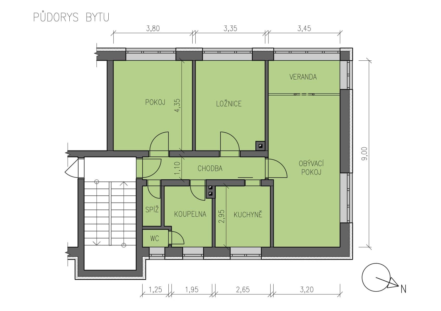 Prodej bytu 3+1 84 m², U Hřiště, Kunštát, Jihomoravský kraj Prodej bytu 3+1 84 m², U Hřiště, Kunštát, Jihomoravský kraj