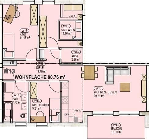 Pronájem bytu 4+1 91 m², Baden-Baden, Bádensko-Württembersko Pronájem bytu 4+1 91 m², Baden-Baden, Bádensko-Württembersko