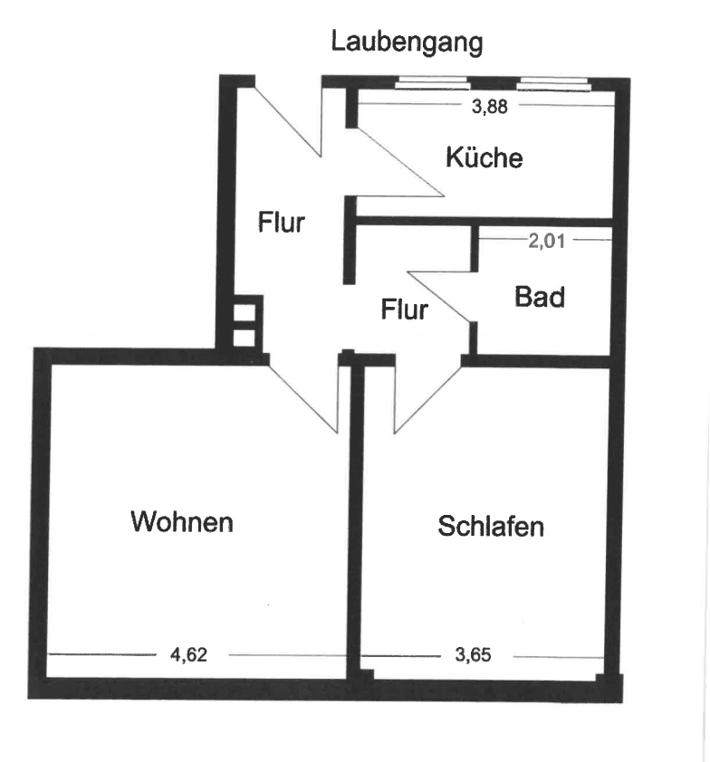 Pronájem bytu 2+1 60 m², Gökerstraße 87, Wilhelmshaven, Dolní Sasko Pronájem bytu 2+1 60 m², Gökerstraße 87, Wilhelmshaven, Dolní Sasko