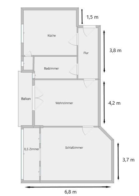 Pronájem bytu 2+kk 76 m², Parkstr. 21 b, Osnabrück, Dolní Sasko Pronájem bytu 2+kk 76 m², Parkstr. 21 b, Osnabrück, Dolní Sasko