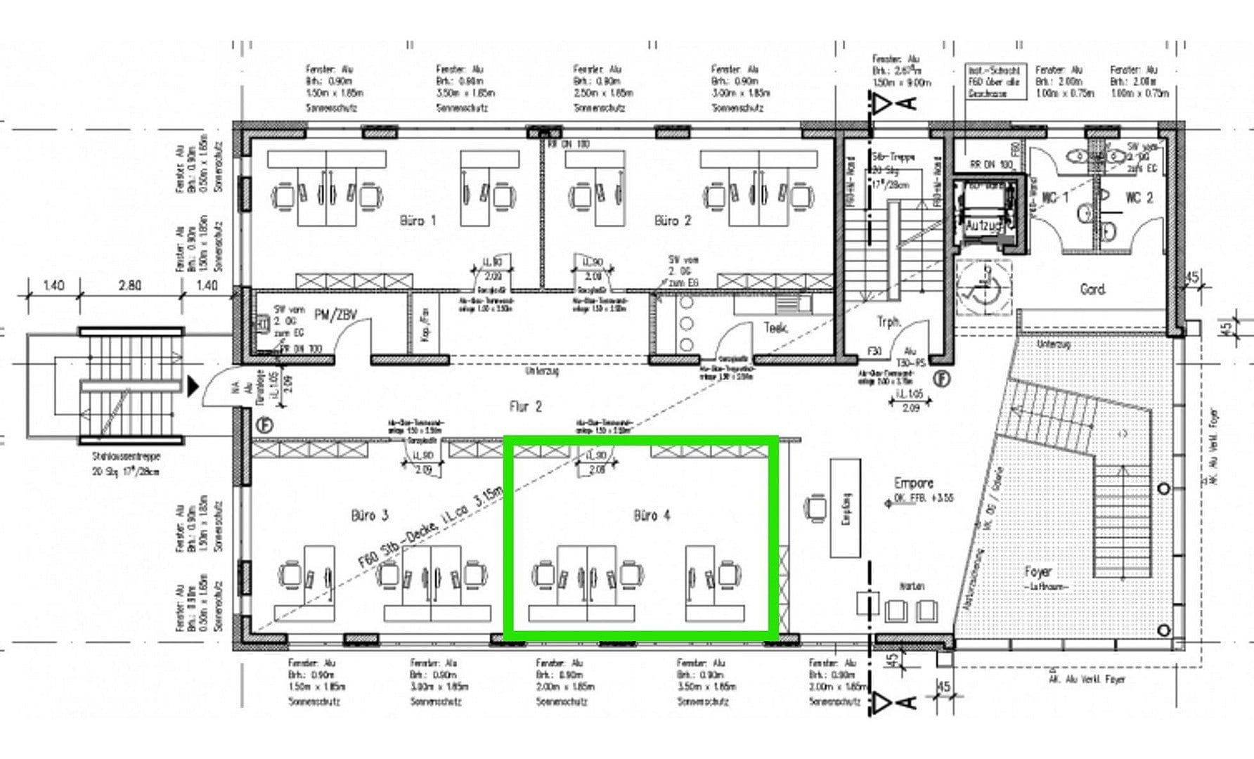 Pronájem kanceláře 52 m², Wagner-Régeny-Straße 14, Berlin, Berlín Pronájem kanceláře 52 m², Wagner-Régeny-Straße 14, Berlin, Berlín