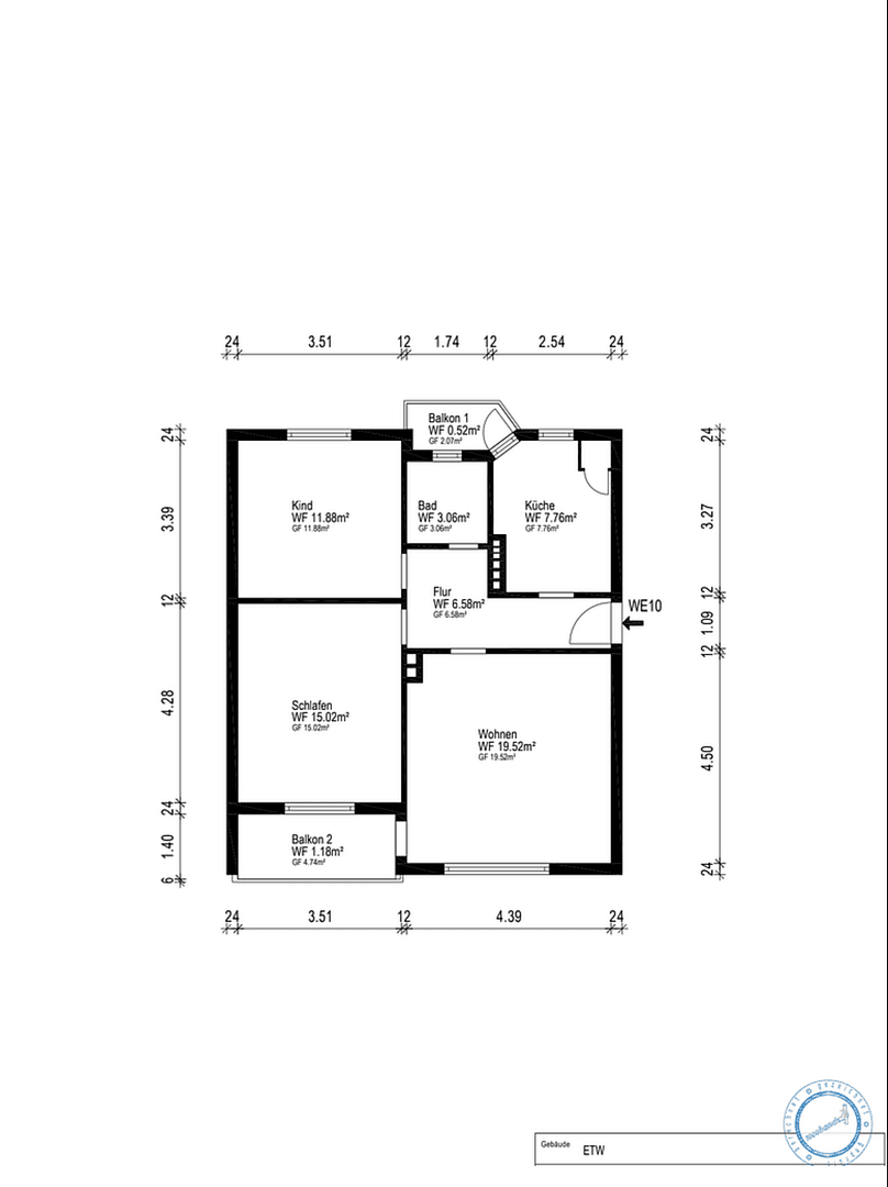 Prodej bytu 3+1 65 m², Bremerhaven, Bremen Prodej bytu 3+1 65 m², Bremerhaven, Bremen