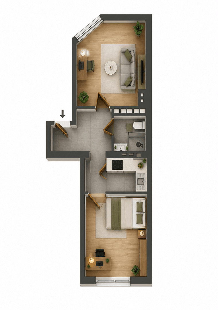 Prodej bytu 2+1 45 m², Düsseldorf, Severní Porýní-Vestfálsko Prodej bytu 2+1 45 m², Düsseldorf, Severní Porýní-Vestfálsko