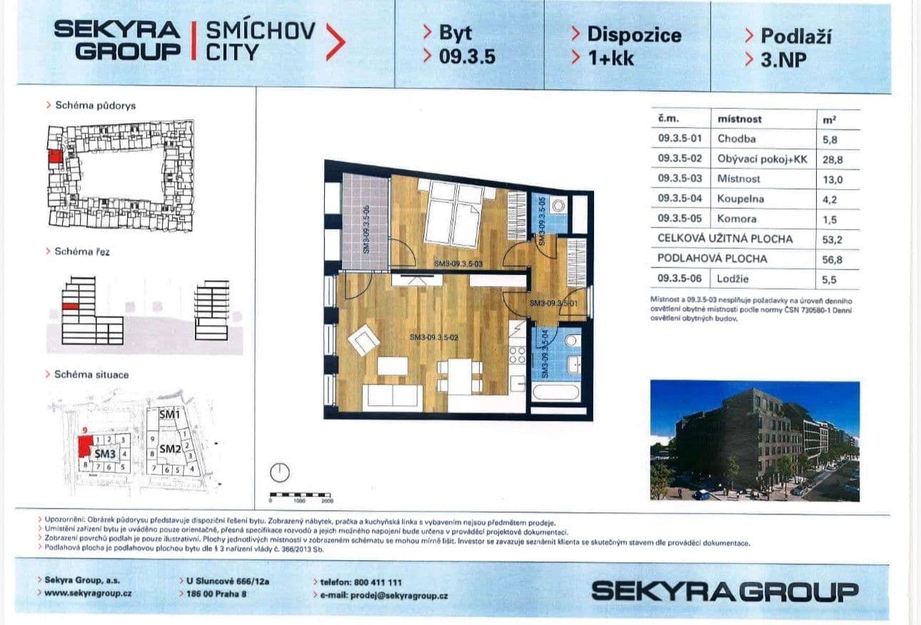 Prodej bytu 2+kk 57 m², Toyen, Praha, Praha Prodej bytu 2+kk 57 m², Toyen, Praha, Praha