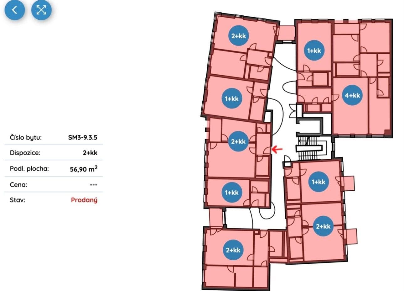 Prodej bytu 2+kk 57 m², Toyen, Praha, Praha Prodej bytu 2+kk 57 m², Toyen, Praha, Praha