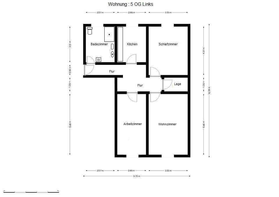 Prodej bytu 3+1 80 m², Bayreuth, Bavorsko Prodej bytu 3+1 80 m², Bayreuth, Bavorsko